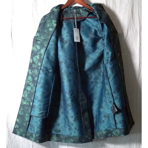 NWT COS Women 2 Tailored Jacquard Lady Coat - Picture 3 of 14